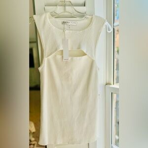 NWT Trina Turk Cutout Knit‎ Sleeveless Top Size M
